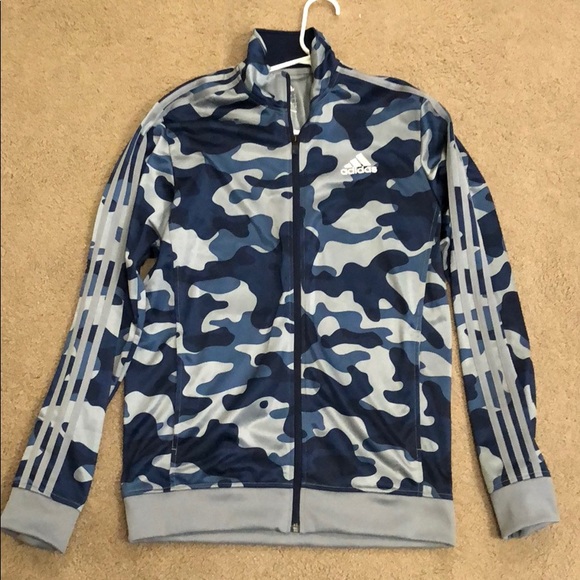 adidas blue camo jacket